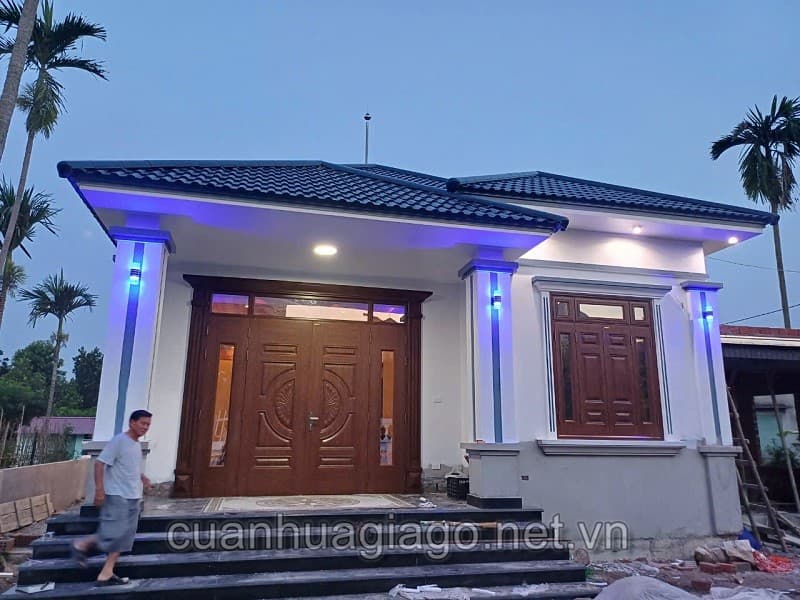 Công trình sử dụng full cửa thép vân gỗ