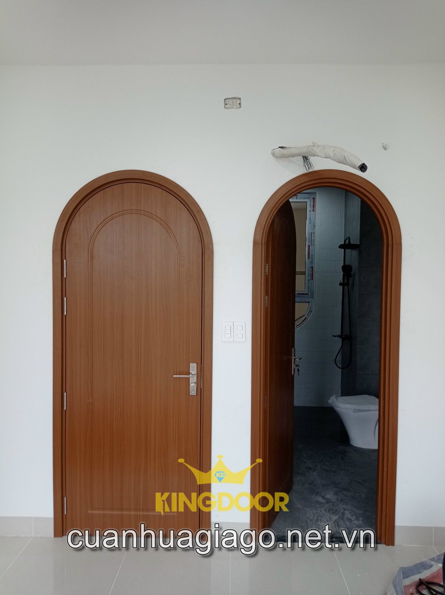 Cửa vòm cong đẹp cho phòng ngủ