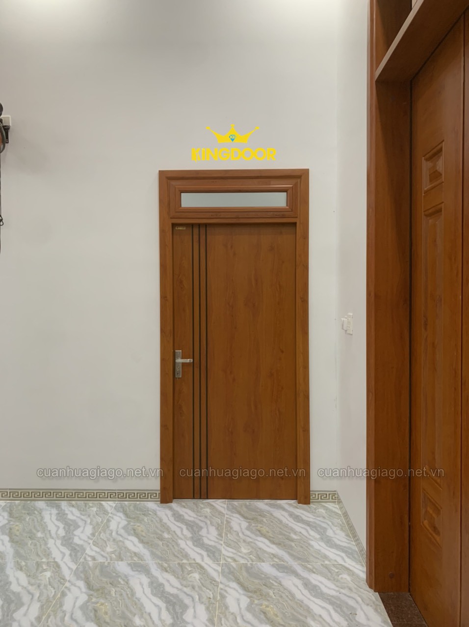 Cửa thép vân gỗ phòng ngủ