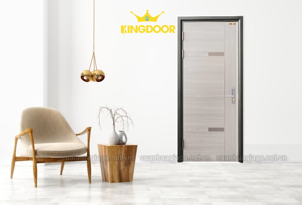 Cửa thép vân gỗ mã KD-1.01