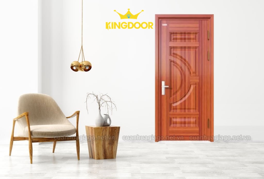Cửa thép vân gỗ mã KG-1.01