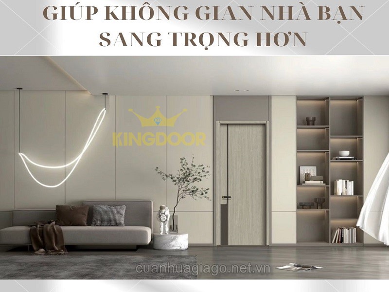 Cửa Carbon giúp không gian nhà sang trọng hơn