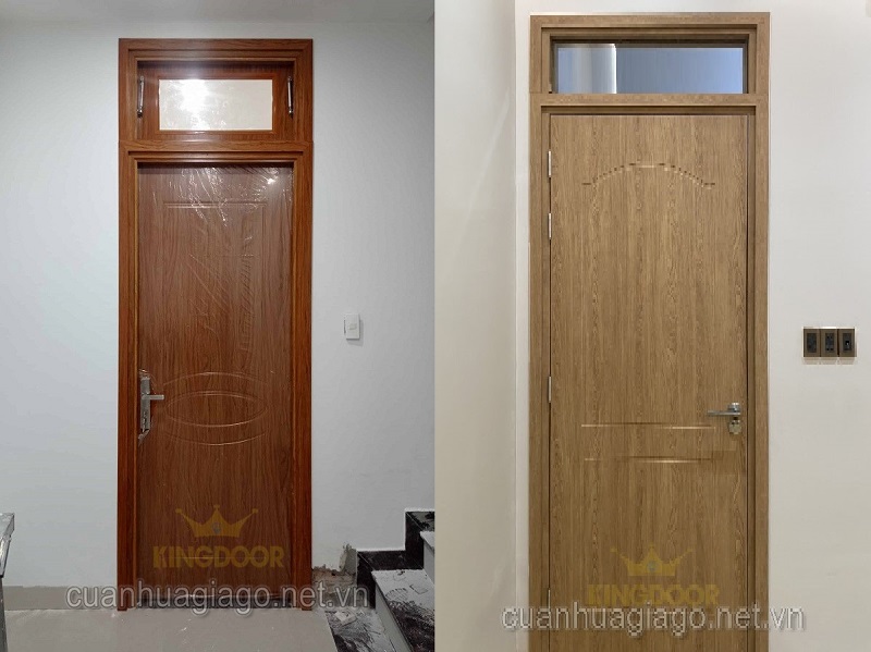 Mẫu cửa nhựa Composite ô thoáng