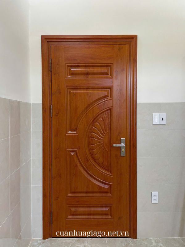 Cửa thép vân gỗ 1 cánh quận 10
