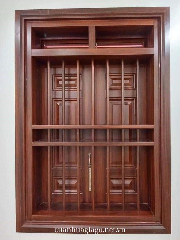 Cửa sổ thép vân gỗ