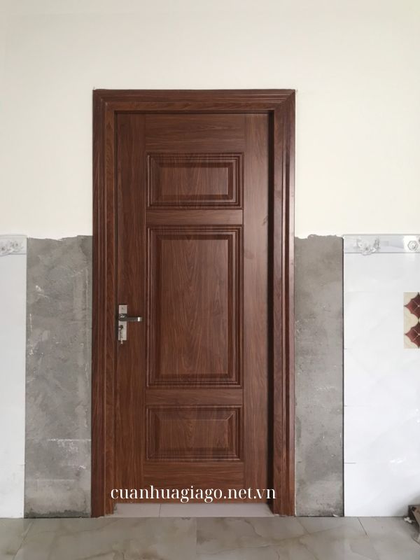 Cửa thép vân gỗ 1 cánh Khánh Vĩnh