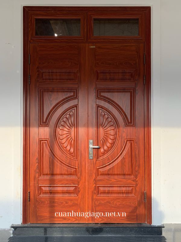 Cửa thép vân gỗ 2 cánh Diên Khánh