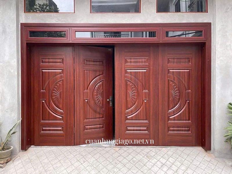 Cửa thép 4 cánh đều quận 2