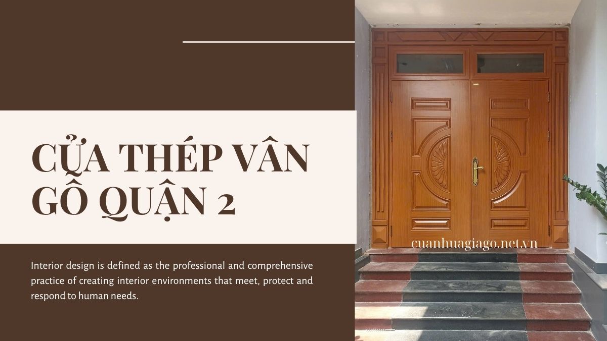 Cửa thép vân gỗ quận 2