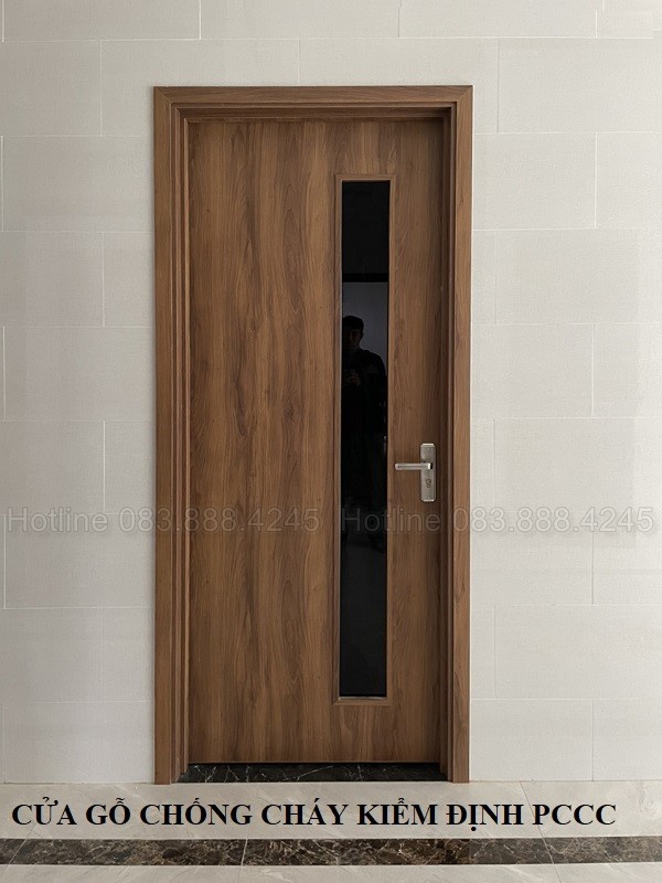Cửa gỗ chống cháy kiểm định PCCC