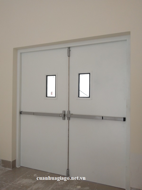 Cửa thép chống cháy 2 cánh đều