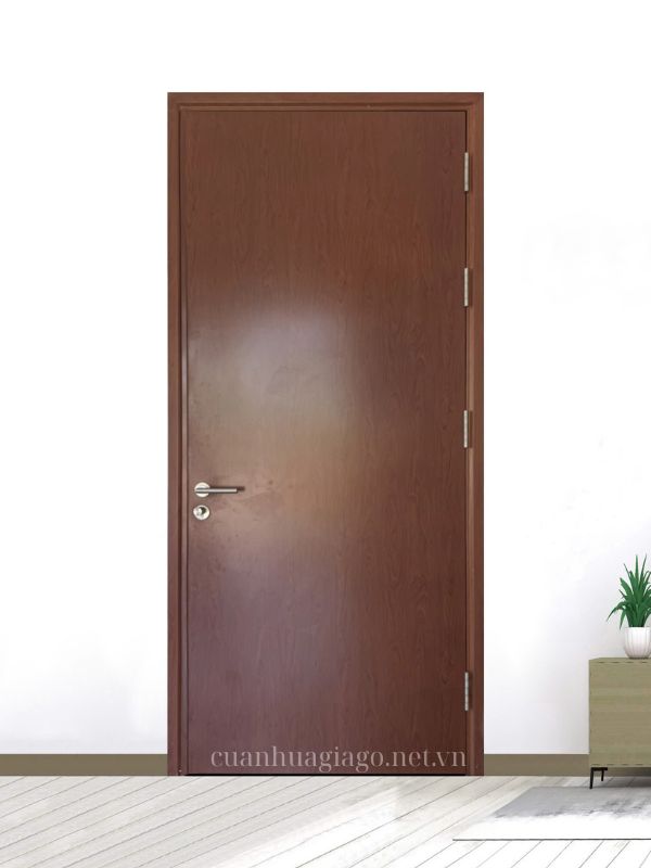 Cửa thép chống cháy sơn vân gỗ Nha Trang