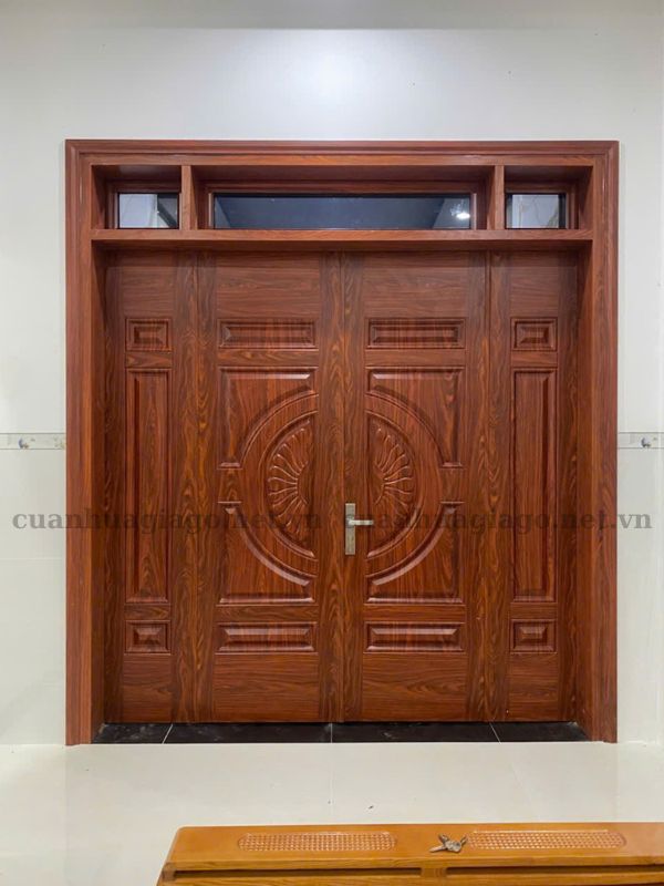 Mẫu cửa 4 cánh lệch cửa chính